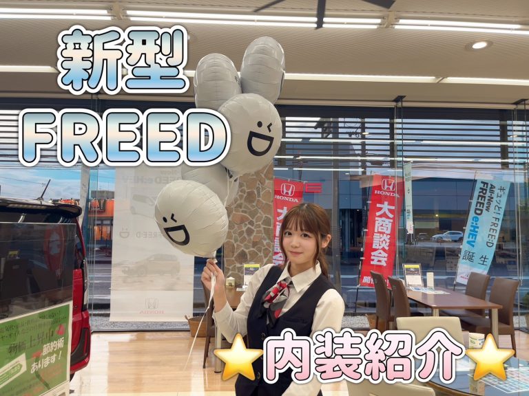 新型FREED〜内装紹介〜