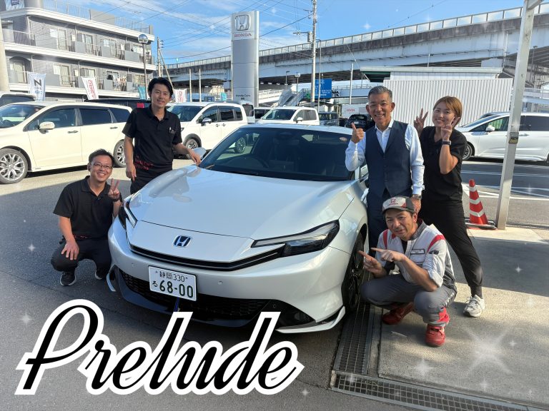 浅井社長、プレリュードでご来店😆🩶