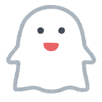 ハロウィンのマーク（おばけ）