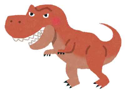 ティラノサウルスのイラスト（恐竜）