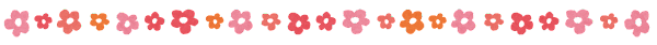 かわいいライン素材「花」