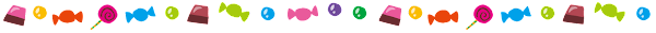 ハロウィンのお菓子のライン