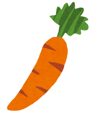 ニンジンのイラスト（野菜）