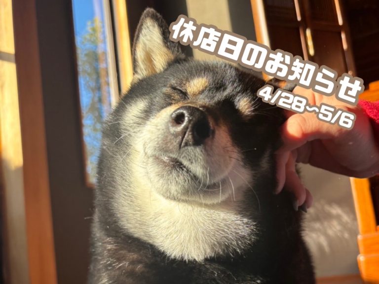 休店日のお知らせ